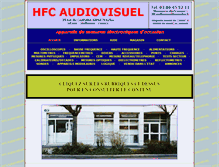 Tablet Screenshot of hfc-audiovisuel.com